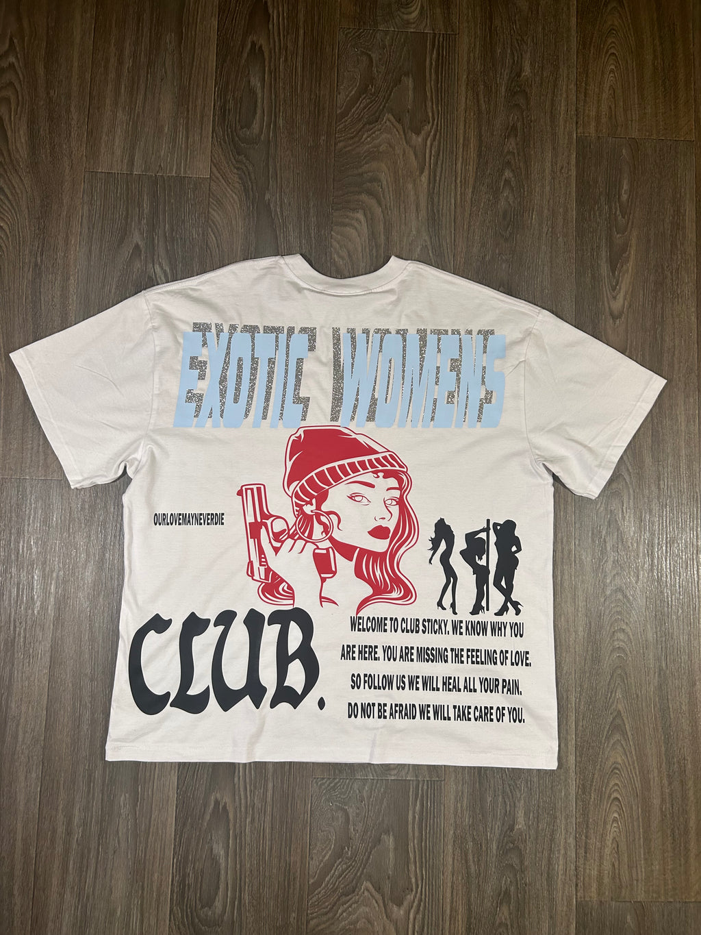 Sticky “Exotic Women’s Club” Tee
