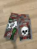 Sticky “Deadman Inheritance” Denim Shorts