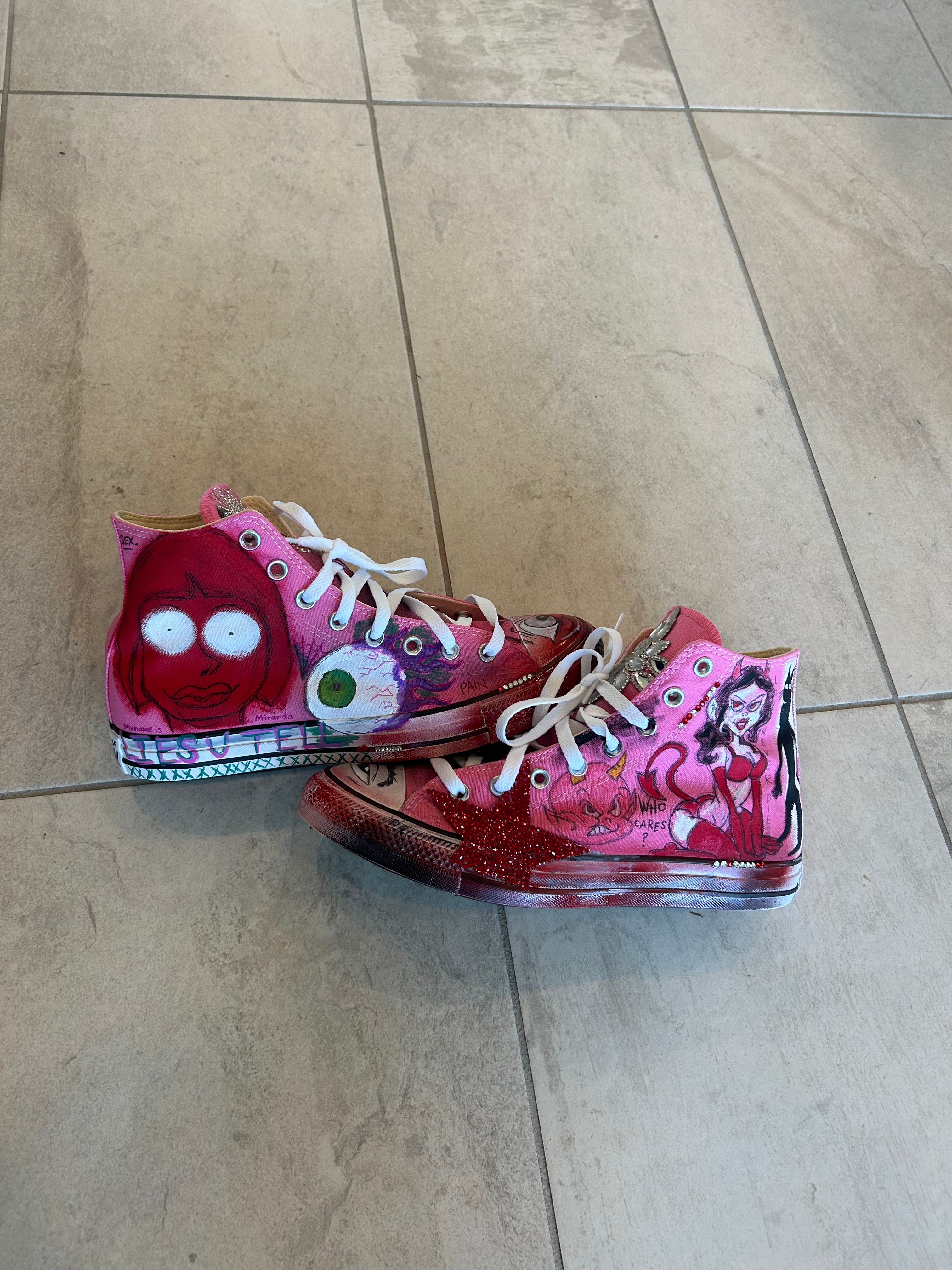 Sticky “Sex & Sorrow” Chucks