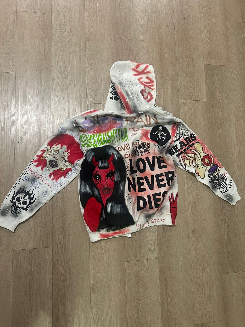Sticky “Beautiful Trama” Zip Up