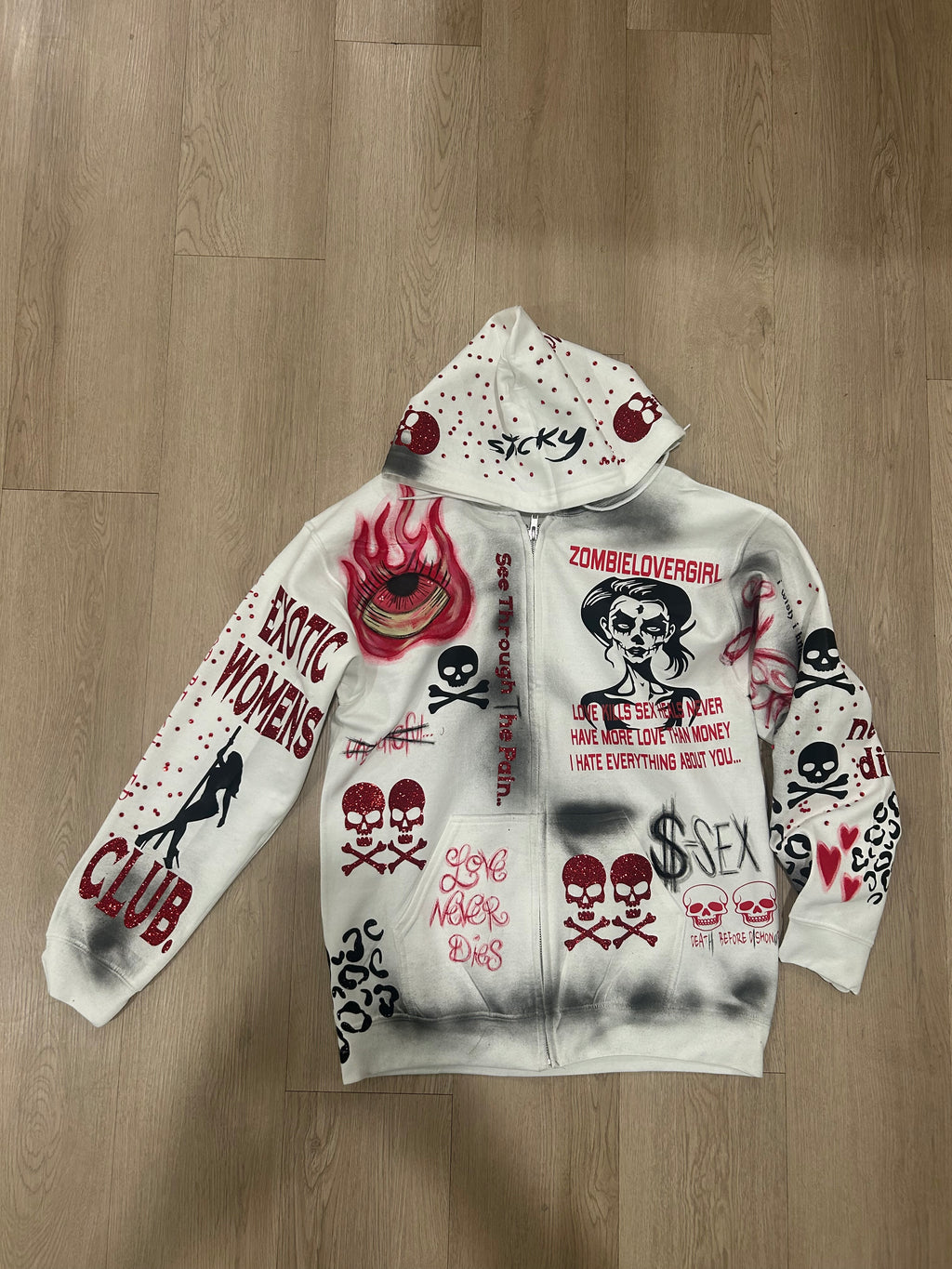 Sticky “Sin City” Zip Up
