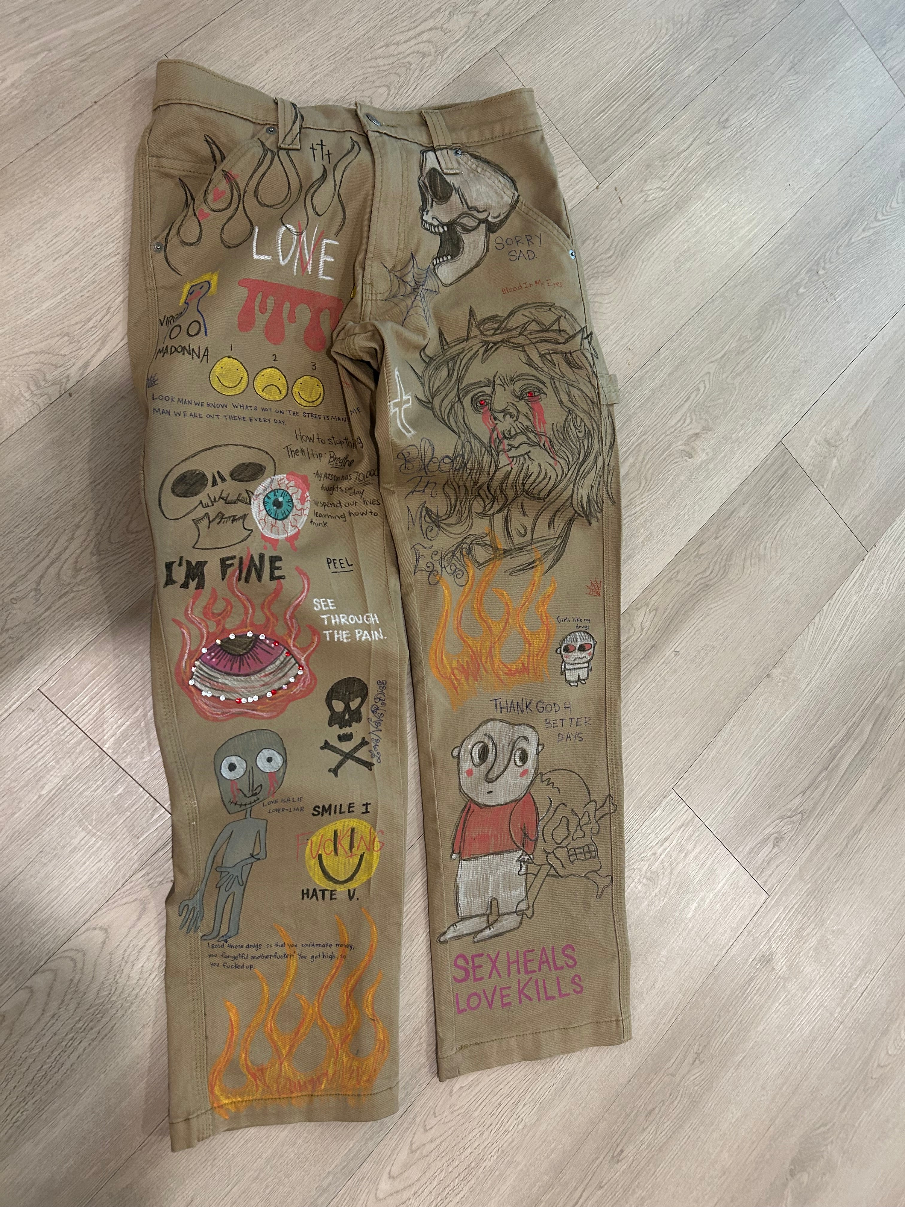 Sticky “Vandalized” Denim