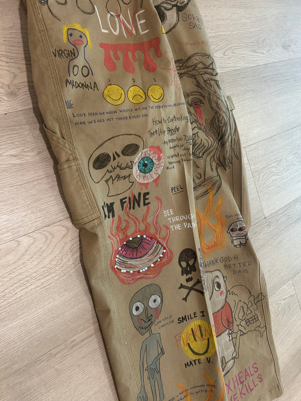 Sticky “Vandalized” Denim