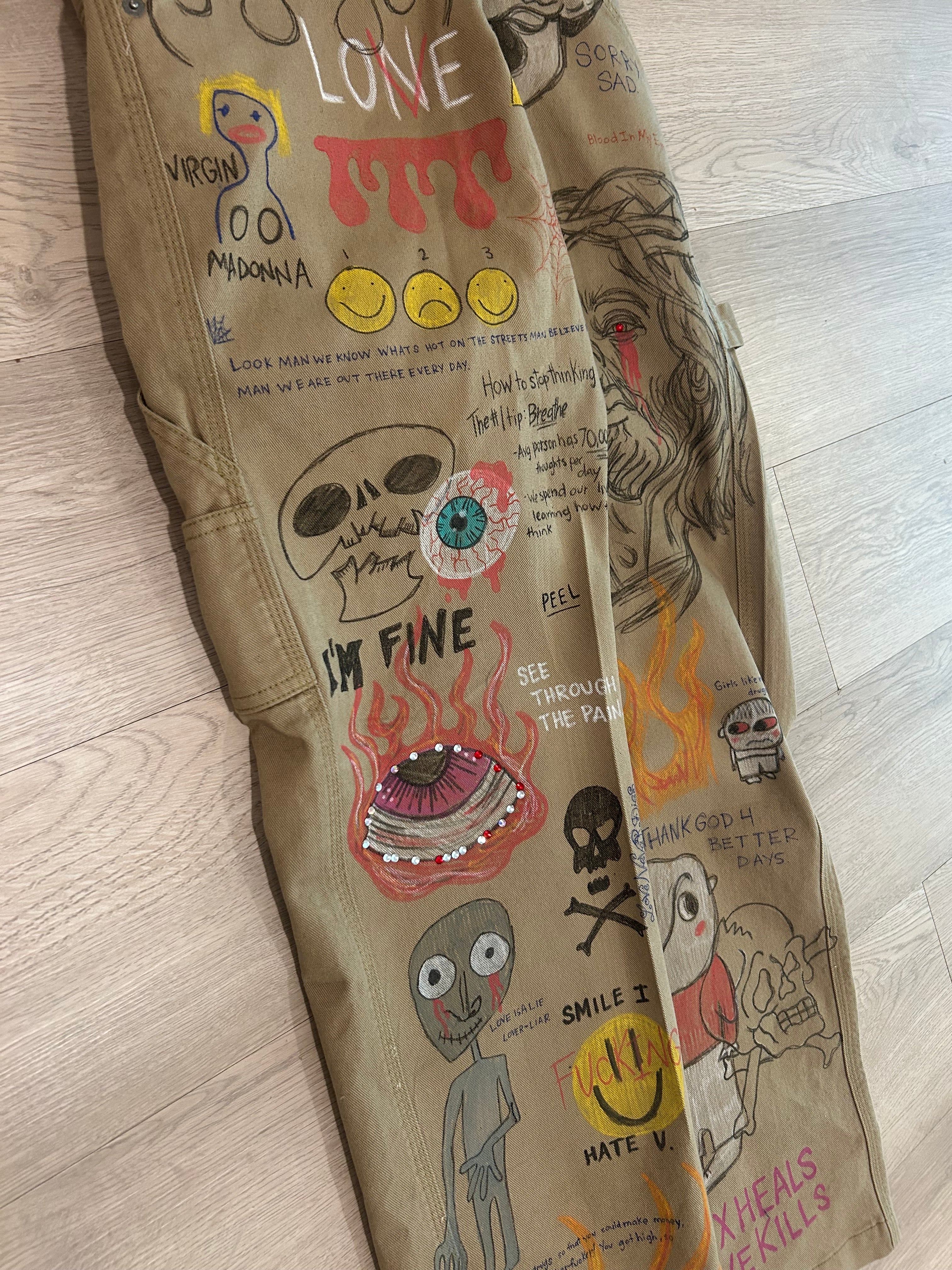 Sticky “Vandalized” Denim