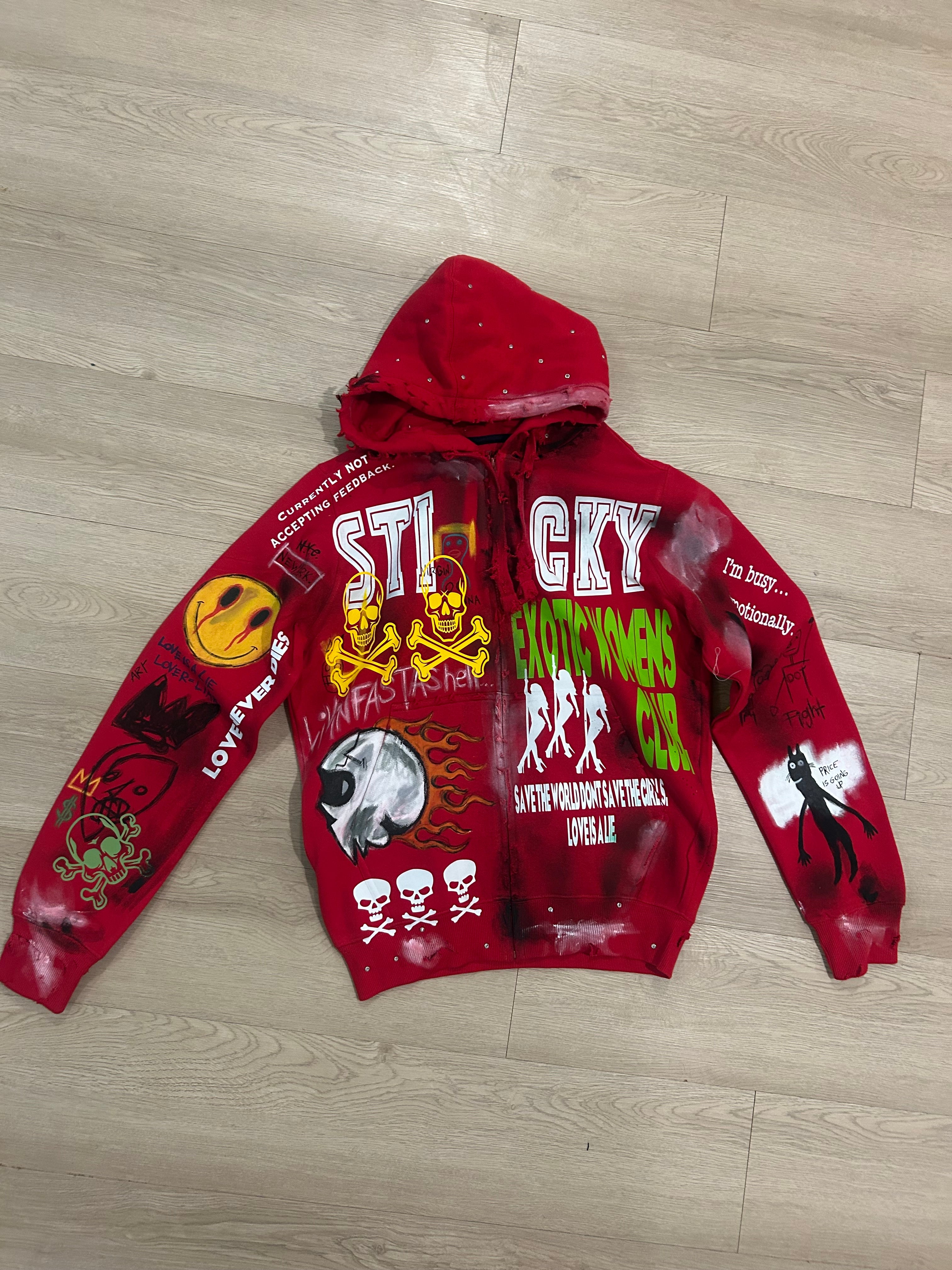 Sticky “Exhibit A” Zip Up