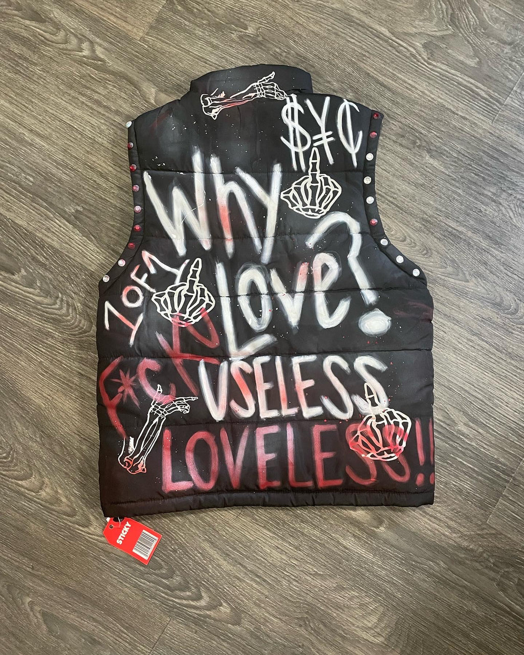 Sticky “Years Ago” Puffer Vest