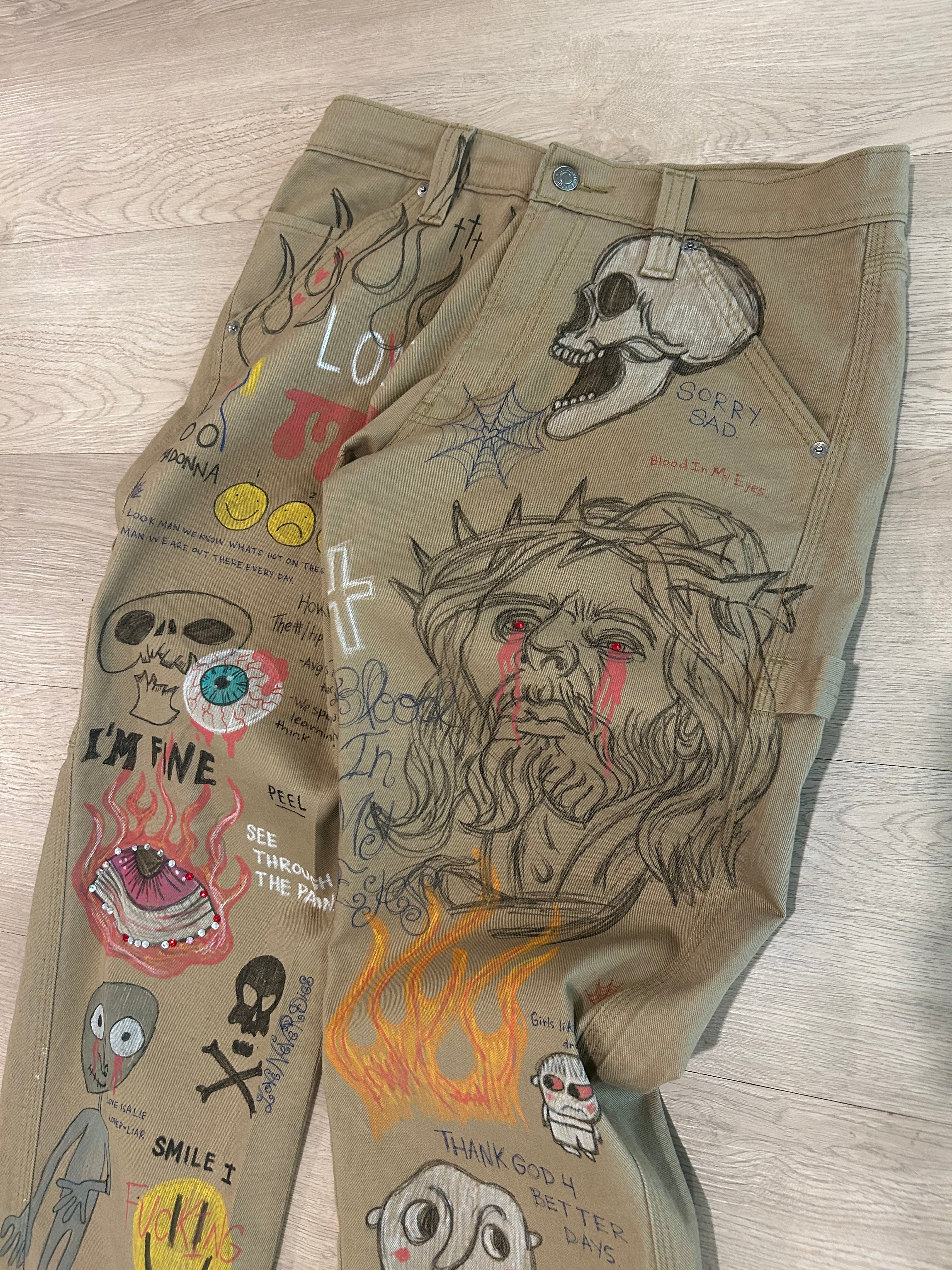 Sticky “Vandalized” Denim