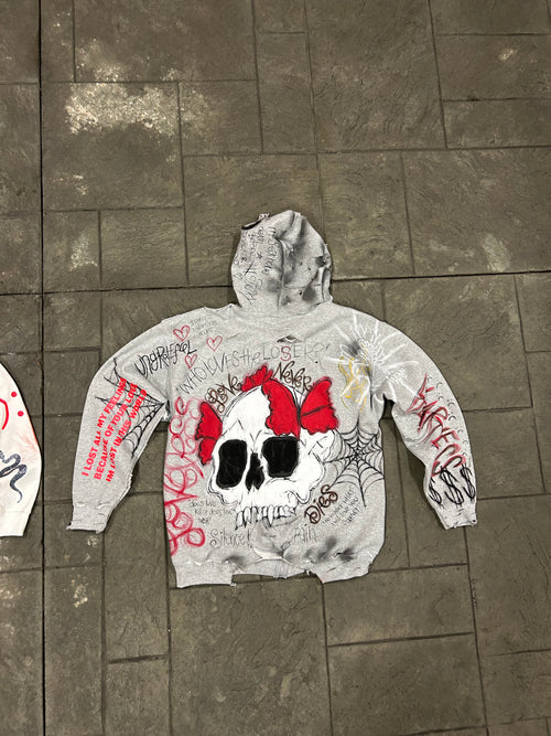 Blood In My Eyes Sticky Zip Up