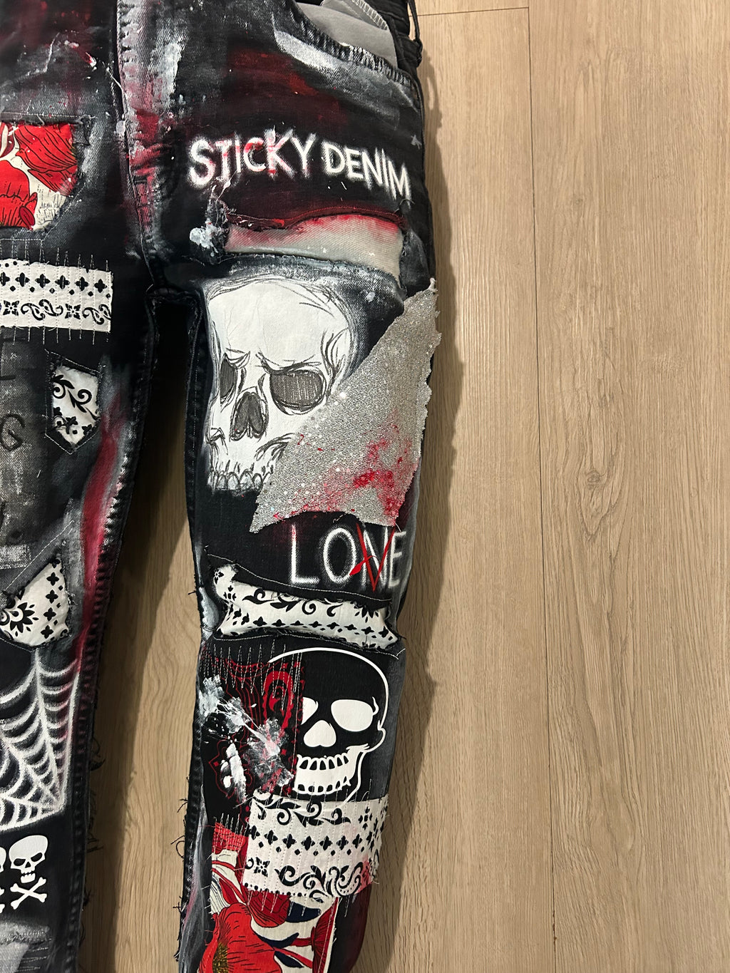 Sticky “Reapers Quilt” Denim